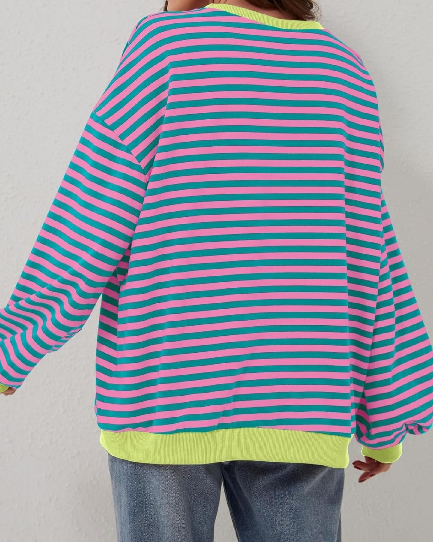 Sudadera de Rayas Oversize