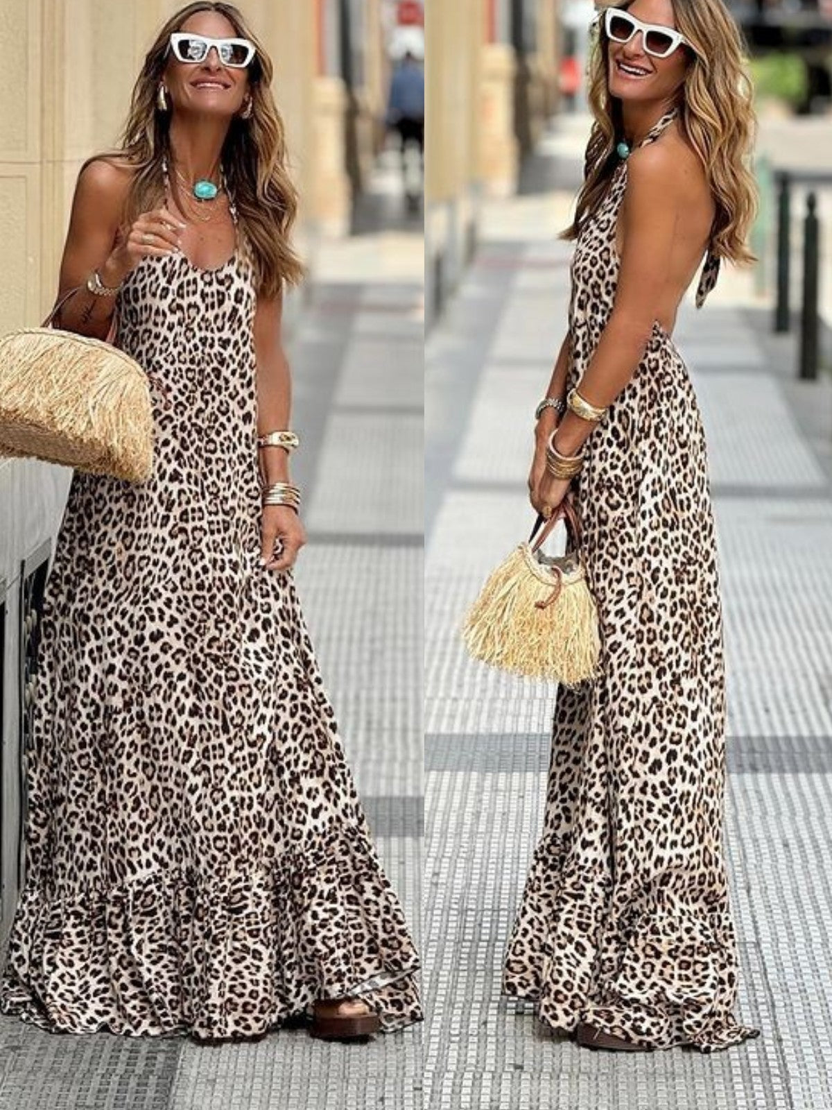 Mombasa™ |  Vestido largo animal print