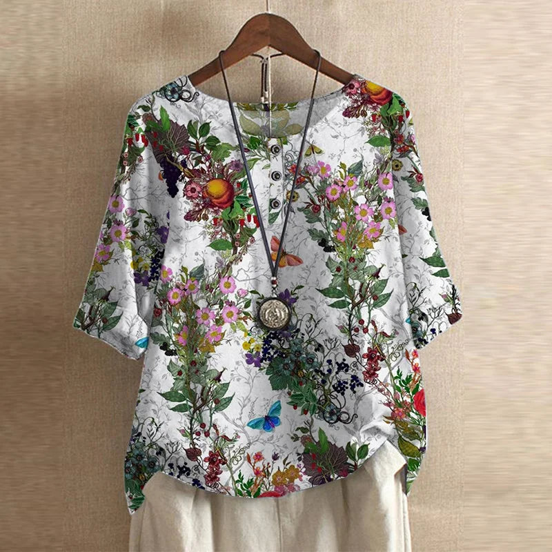 Nepal™  - Top de encaje floral vintage