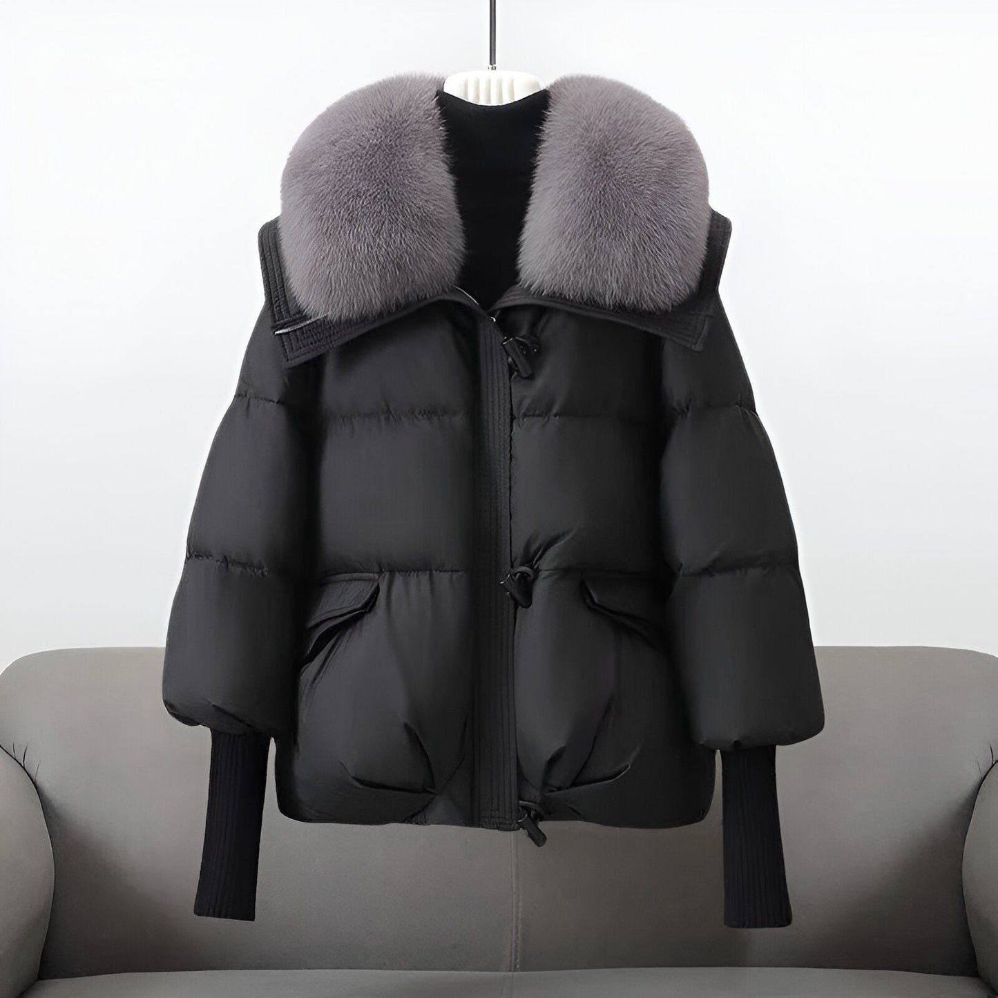 LORCA™ | Lujosa Chaqueta con Cuello de Piel